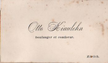 Visitenkarte Otto Kiaulehn